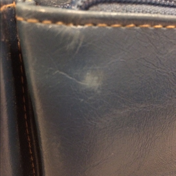 Vintage Dusky Blue Small Faux Leather Bag/Backpack - Picture 8 of 8